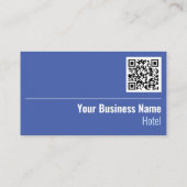 Hotel QR Code Visitekaartje (Achterkant)