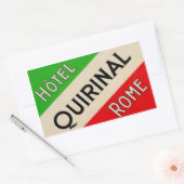 Hotel Quirinal (Rome, Italië) Rechthoekige Sticker (Envelop)