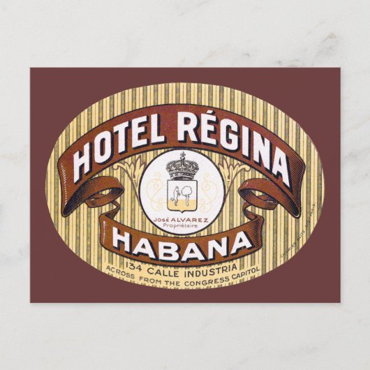 Hotel Regina Habana Cuba Briefkaart (Voorkant)