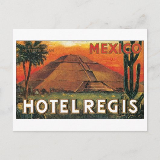 Hotel Regis, Mexico Briefkaart (Voorkant)