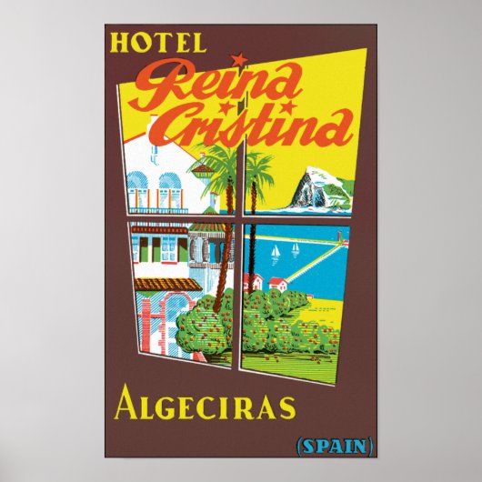 Hotel Reina Cristina ~ Algeciras Poster (Voorkant)