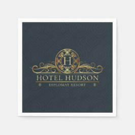 Hotel Resort Branding Luxury Monogrammed Servet