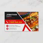 Hotel, Restaurant, Cafe, Eten Visitekaartje + Logo (Achterkant)