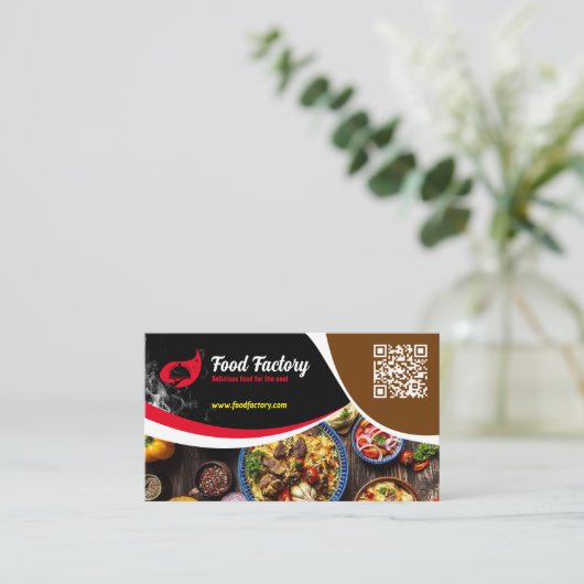 Hotel, Restaurant, Cafe, Grill Visitekaartje +Logo (Staand voorkant)