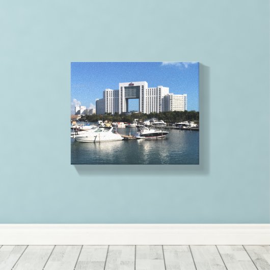 Hotel Riu Palace Cancun, Mexico #1-2 Canvas (Insitu (Houten vloer))