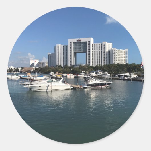Hotel Riu Palace Cancun, Mexico-Stickers Ronde Sticker (Voorkant)