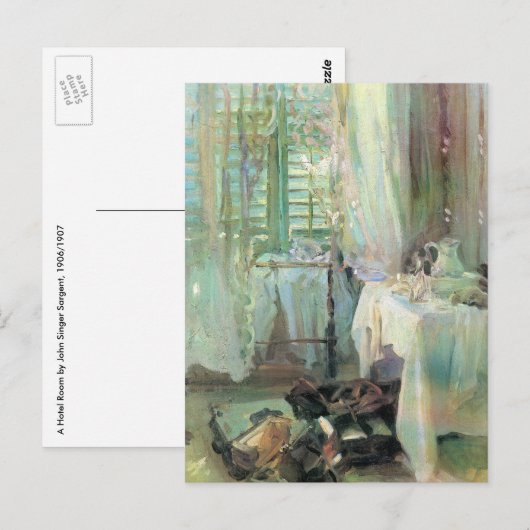 Hotel Room door John Singer Sargent Briefkaart (Voorkant / Achterkant)