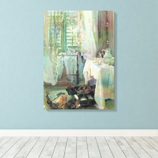 Hotel Room door John Singer Sargent Canvas Afdruk (Insitu (Houten vloer))