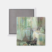 Hotel Room door John Singer Sargent Magneet (Voorkant / Achterkant)