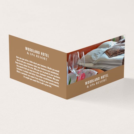 Hotel Room, Hotel Accommodatie Gedetailleerd Visitekaartje (Buitenkant)