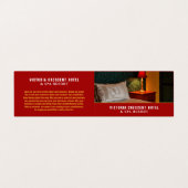 Hotel Room, Hotel Accommodatie Gedetailleerd Visitekaartje (Buitenkant ongevouwen)