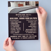 Hotel Room, Hotel Accommodation Adverteren Flyer (Hand)