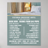 Hotel Room, Hotel Accommodation Adverteren Poster (Voorkant)
