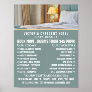 Hotel Room, Hotel Accommodation Adverteren Poster