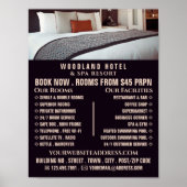 Hotel Room, Hotel Accommodation Adverteren Poster (Voorkant)