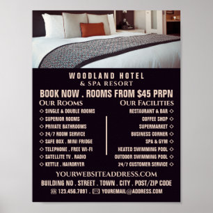 Hotel Room, Hotel Accommodation Adverteren Poster