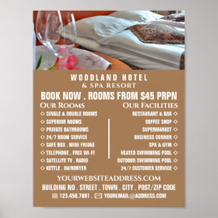 Hotel Room, Hotel Accommodation Adverteren Poster