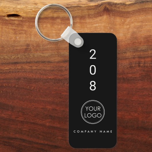 Hotel Room met aanpasbaar nummer Sleutelhanger (Voorkant)