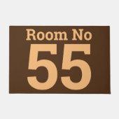 Hotel Room Number in Bold on a Doormat Deurmat (Voorkant)