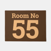 Hotel Room Number in Bold on a Doormat Deurmat (Voorkant)