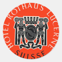 Hotel Rothaus Lucerne Zwitserland Sticker reizen