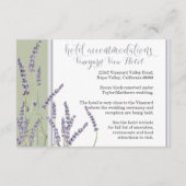 Hotel Routebeschrijving Franse Lavendel Schrift Informatiekaartje (Achterkant)