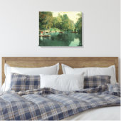 Hotel Rowardennan Guests Boating on Lake Canvas Afdruk (Insitu (Slaapkamer))