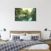 Hotel Rowardennan Guests Boating on Lake Canvas Afdruk (Insitu (Slaapkamer))