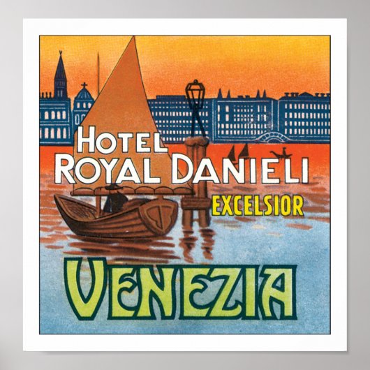Hotel Royal Danieli Venezia w/o grens Poster (Voorkant)