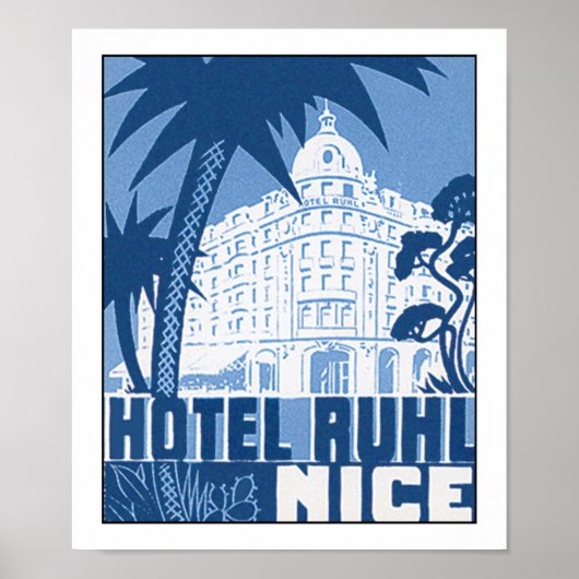Hotel Ruhl Nice Poster (Voorkant)