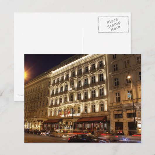 Hotel Sacher Briefkaart (Voorkant / Achterkant)