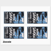 Hotel Savoia (Napoli - Italië) Vector format Rechthoekige Sticker (Vel)