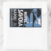Hotel Savoia (Napoli - Italië) Vector format Rechthoekige Sticker (Tas)