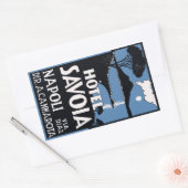 Hotel Savoia (Napoli - Italië) Vector format Rechthoekige Sticker (Envelop)