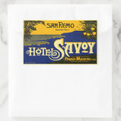 Hotel Savoy (San Remo Italië) Rechthoekige Sticker (Tas)