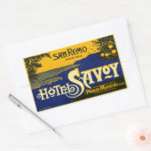 Hotel Savoy (San Remo Italië) Rechthoekige Sticker (Envelop)