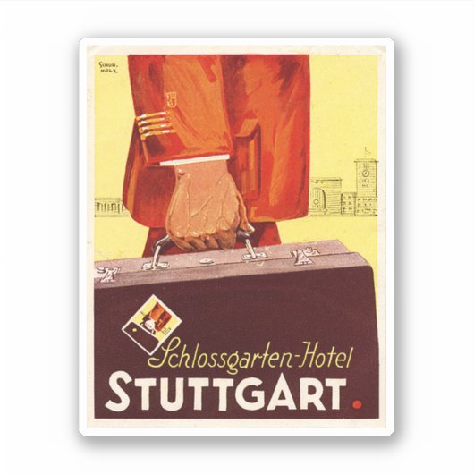Hotel Schlossgarten Stuttgard Duitsland Sticker (Voorkant)