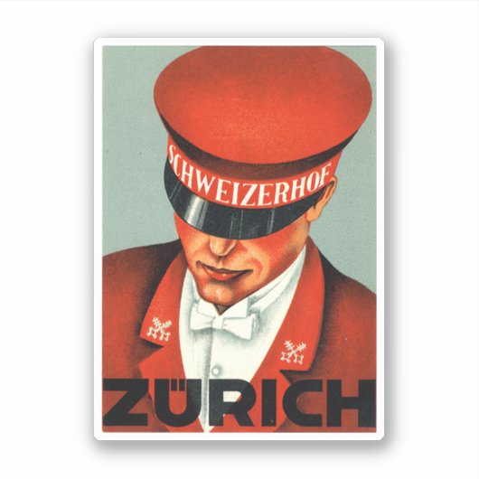 Hotel Schweizerhof Zwitserland Sticker (Voorkant)