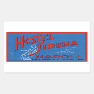 Hotel Sirena (Napels, Italië) Rechthoekige Sticker