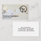 Hotel Slaapkamer | Sprayreinigingslogo Visitekaartje (Voorkant / Achterkant)