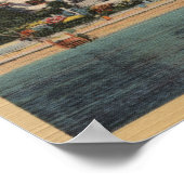 Hotel St. Catherine in Santa Catalina, Californi Poster (Hoek)