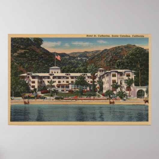 Hotel St. Catherine in Santa Catalina, Californi Poster (Voorkant)