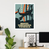 Hotel Terminus Venezia (Italië) Poster (Thuiskantoor)