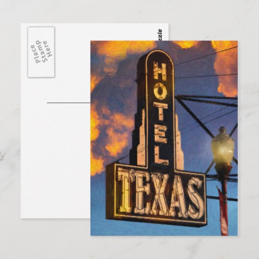 Hotel Texas Briefkaart (Voorkant / Achterkant)
