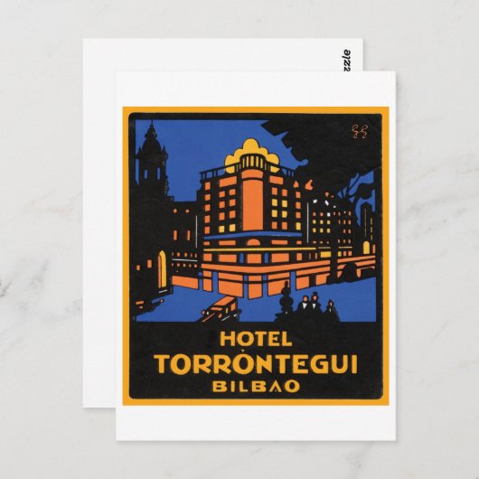 Hotel Torrontegui Bilbao Briefkaart (Voorkant / Achterkant)