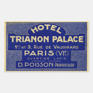 Hotel Trianon Palace (Parijs, Frankrijk) Rechthoekige Sticker
