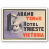 Hotel Trieste Victoria Sticker (Voorkant)