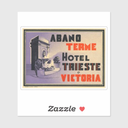 Hotel Trieste Victoria Sticker (Vel)