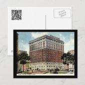 Hotel Tuller, Detroit 1917 Vintage Briefkaart (Voorkant / Achterkant)