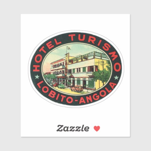 Hotel Turismo Lobito Angola Sticker (Vel)